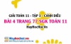 Giải bài 4 trang 77 Toán 11 tập 1 SGK Cánh Diều